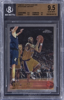 1996-97 Topps Chrome #138 Kobe Bryant Rookie Card - BGS GEM MINT 9.5